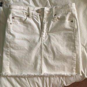 Barely worn white denim skirt